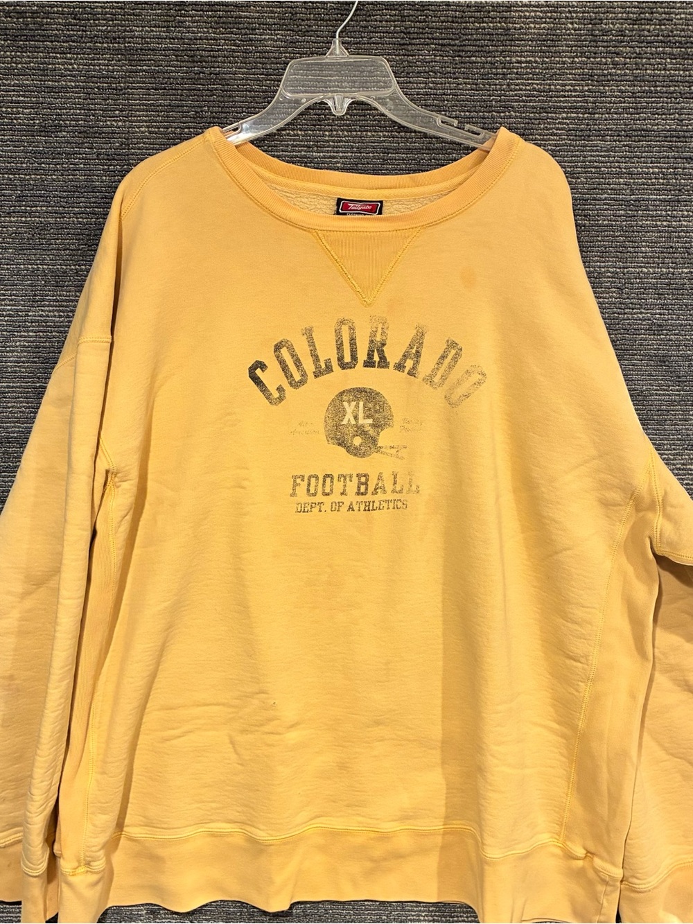 Vintage Colorado Football Oversized Crewneck Sweatshirt Tailgate Clothing Co 2xl